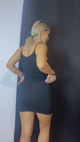 ass blonde tattoo petite clip