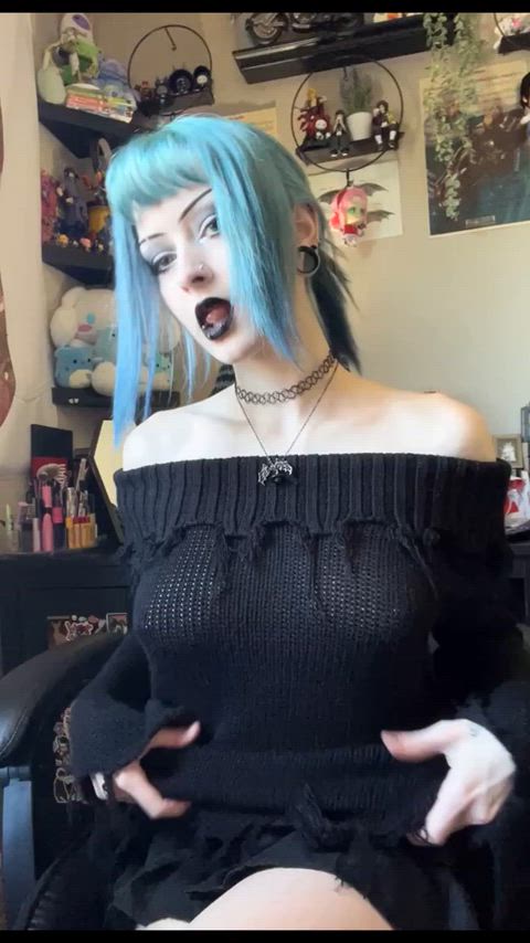 beautiful goth nipples