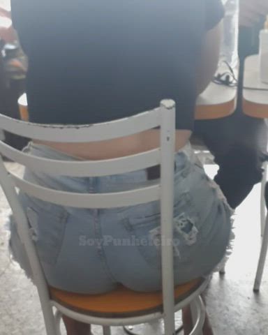 big ass booty fetish hidden cam jeans shorts voyeur clip