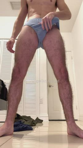 Big Dick Foreskin Male Masturbation Uncut Underwear clip