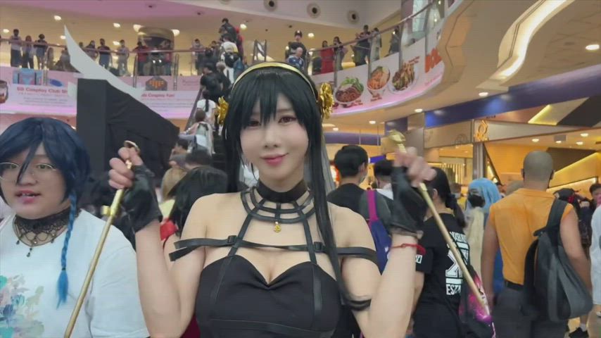 asian cosplay cute korean model clip