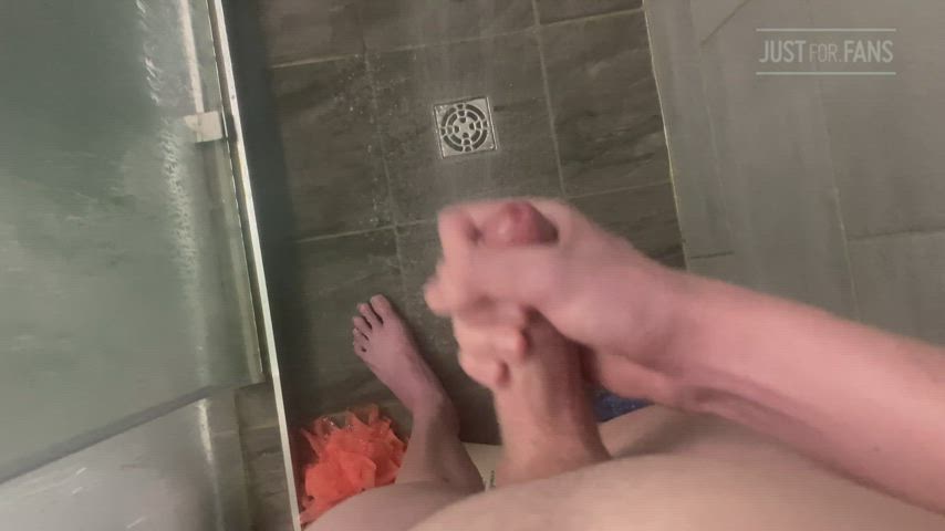 cum cumshot femboy gay orgasm redhead shower teen twink clip