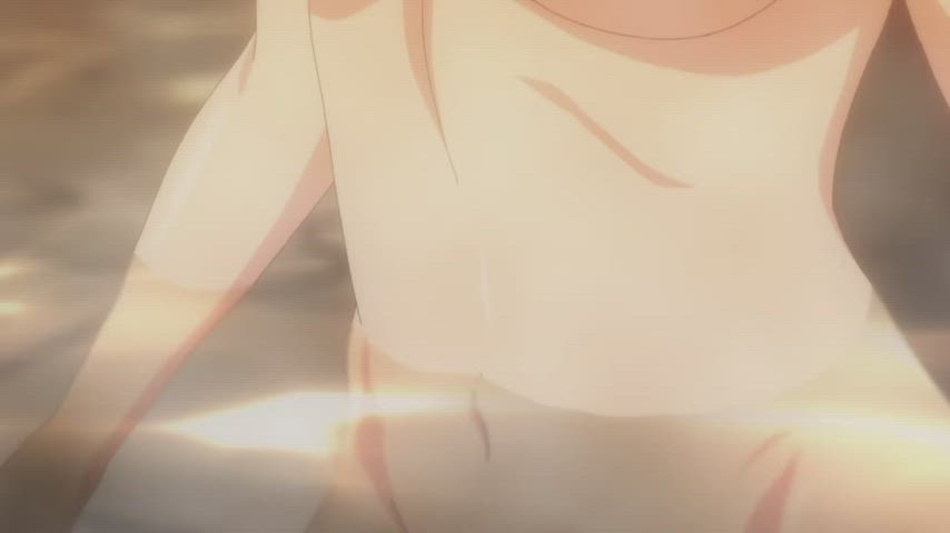 Anime Bathtub Big Tits Ecchi Naked Redhead Shower clip
