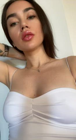 Your wet tongue will caress my excited nipples- Link in the comments