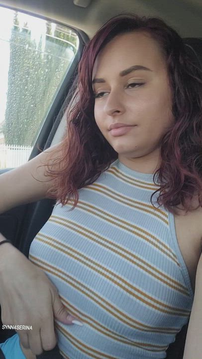 Car Flashing Latina OnlyFans Outdoor clip