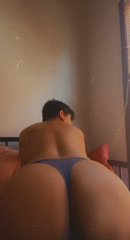 ass bending over chubby latina thong clip
