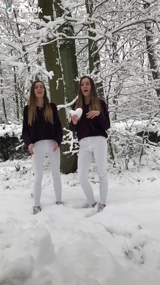  #snow #twins #fürdich #slowmo #deutschland #foryou #slomo #winter ❄️