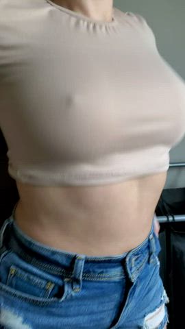 Proof that these are 100% naturally perky, full tits!