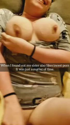 Sis found out I like incest porn