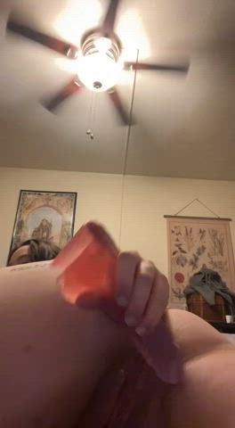 ass dildo masturbating solo tattoo thick clip