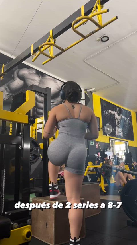 ass big ass fitness gym latina muscles muscular girl teen workout clip