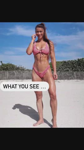 Bikini Fitness French Gym Muscular Girl Workout clip