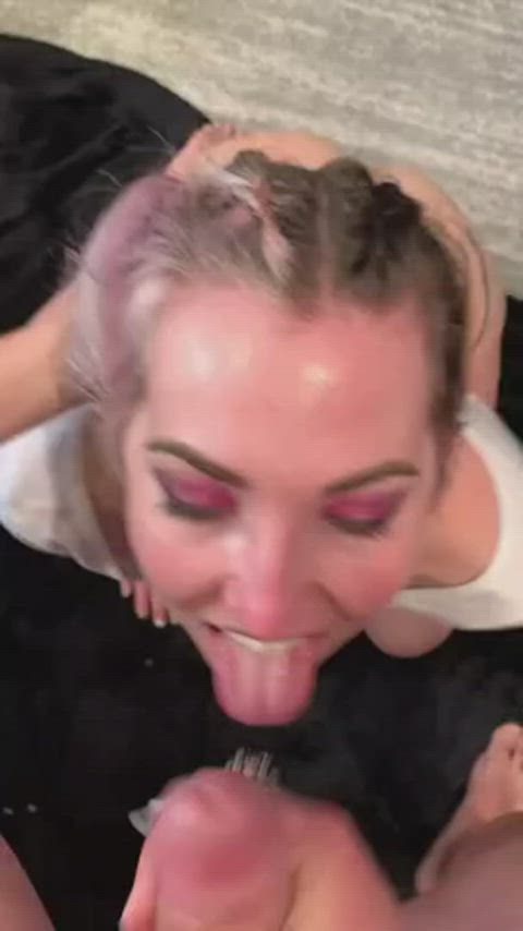 amateur big dick cum cumshot cute facial teen tongue clip