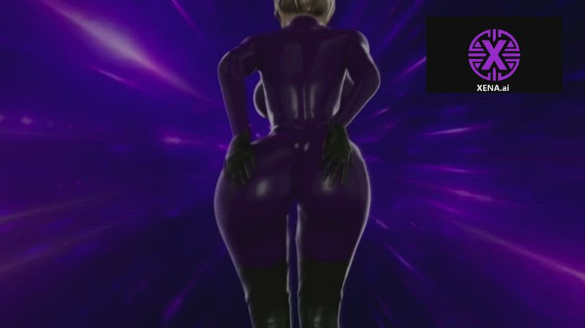animation anime ass bdsm dominatrix domme femdom hypno latex clip