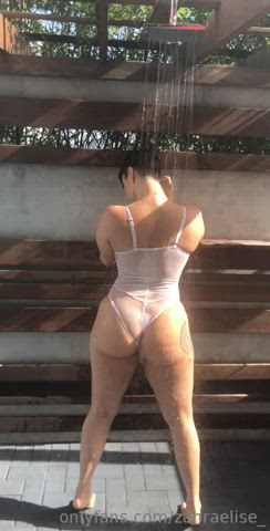 Big Ass OnlyFans Outdoor Shower clip