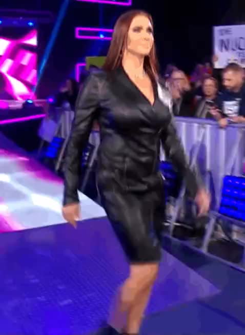 Stephanie McMahon in Leather