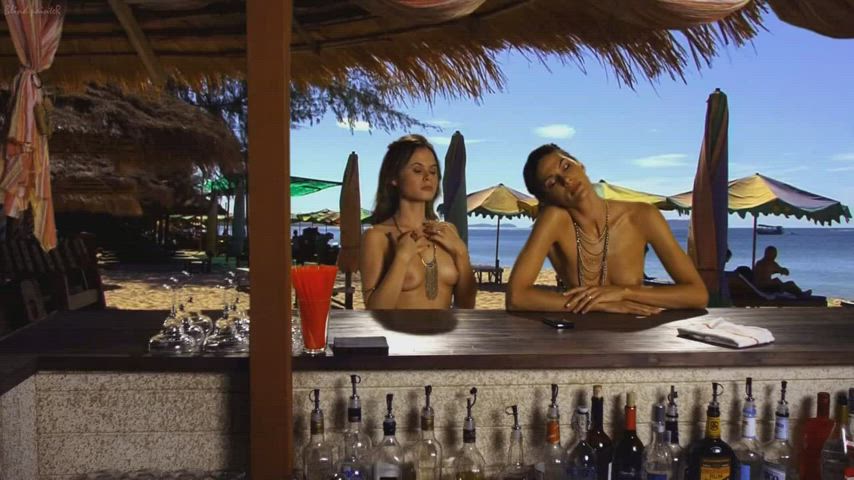 Getting drunk at the beach bar (Ragan Brooks &amp; Augie Duke - Cinemax's Chemistry