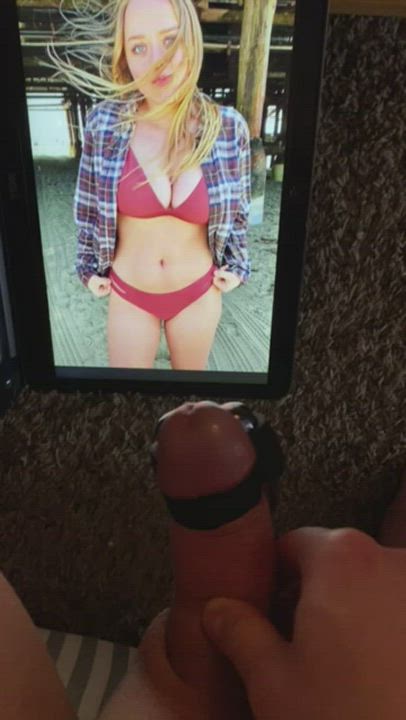 Cock vibrator + thicc, busty college babe in a bikini = me fucking EXPLODING!!!