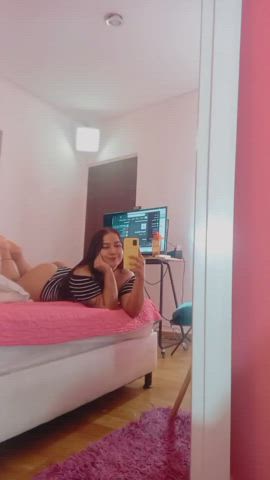 ass big ass camgirl latina lingerie long hair sensual teen webcam clip
