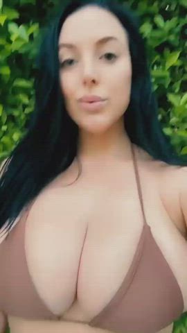 Angela White Big Tits Bikini Bouncing MILF clip