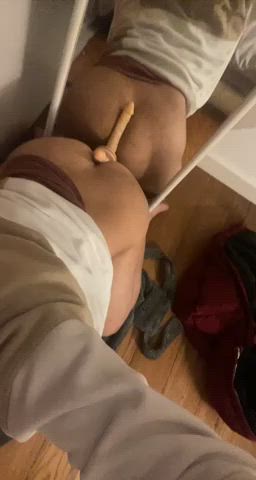 anal ass dildo femboy femme tease clip