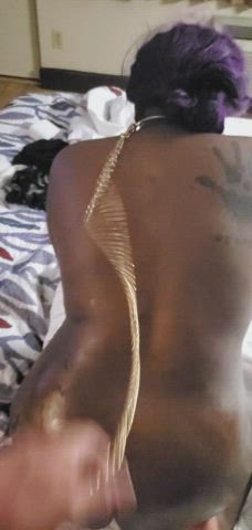 anal ebony interracial leash master/slave oiled pov spanking clip