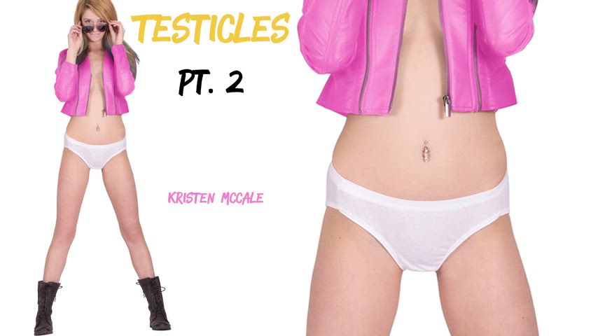 "Are you ready to kick yourself in the cock and testicles for me?" 😈🍆🍒

[Kristen's