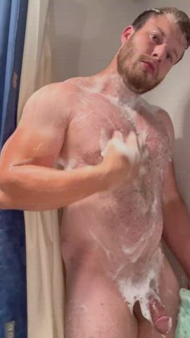Bisexual Gay Shower Soapy clip
