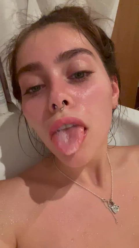 ahegao long tongue tongue fetish clip