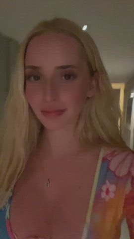 big tits blonde public clip