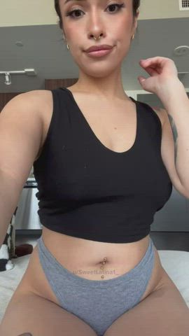 Here are some pierced Latina tits for you