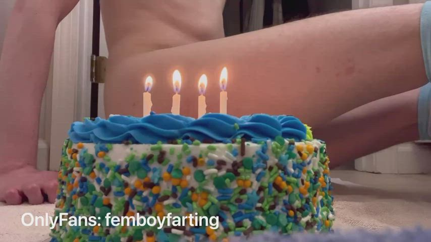 Blowing out my birthday candles