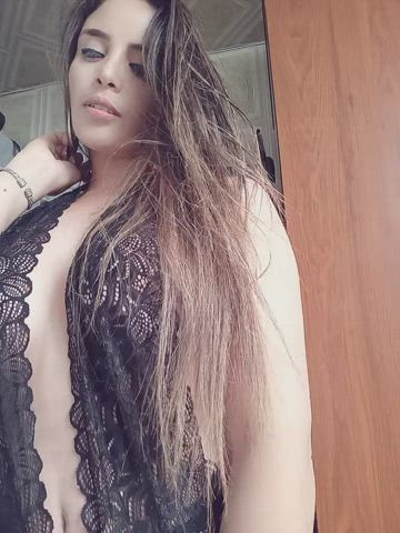 big tits lingerie long hair milf mom sex tiktok clip