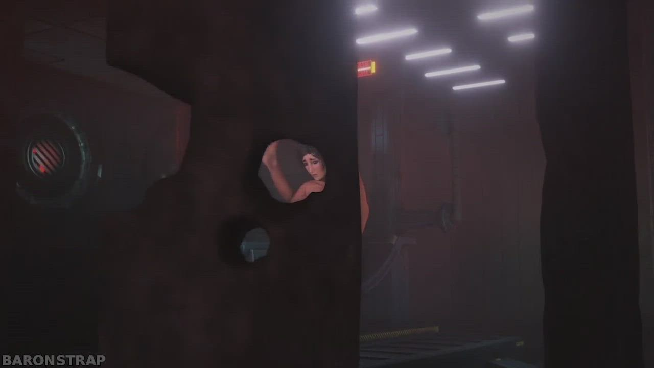 Lara Croft in the Orgasm Machine