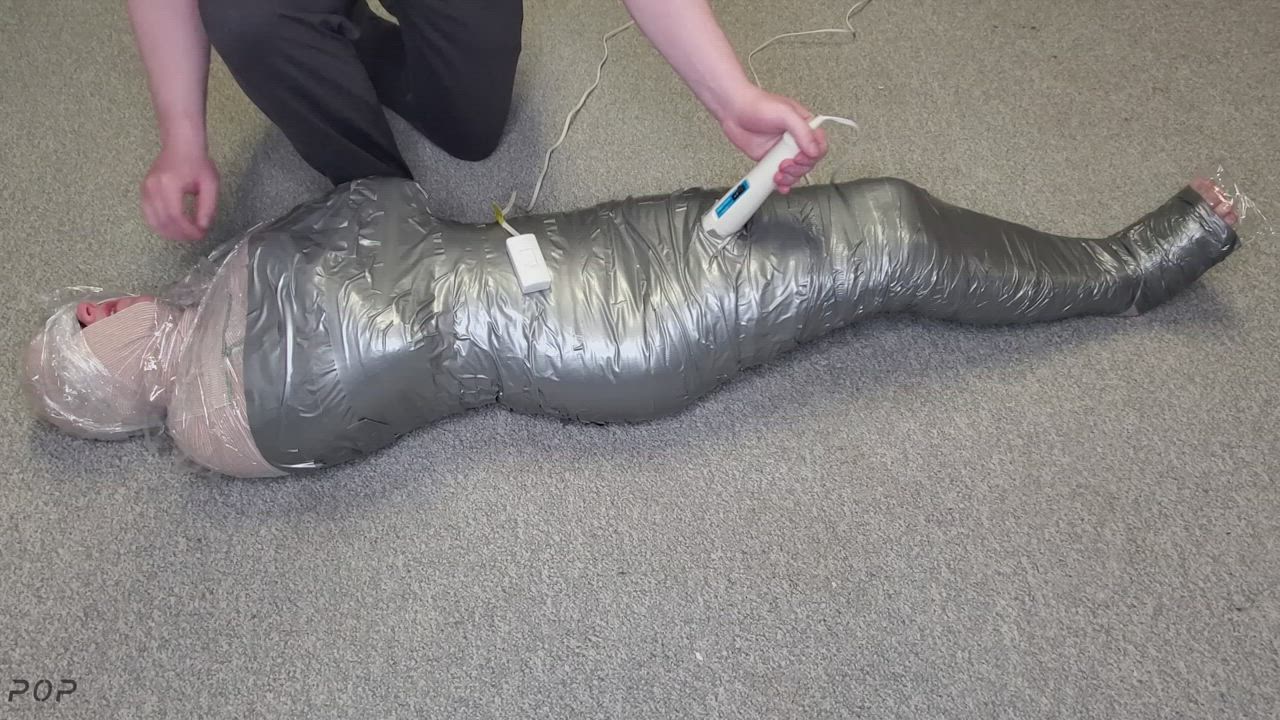I am wrapped in 3 layers of mummification have my mouth covered &amp; made to