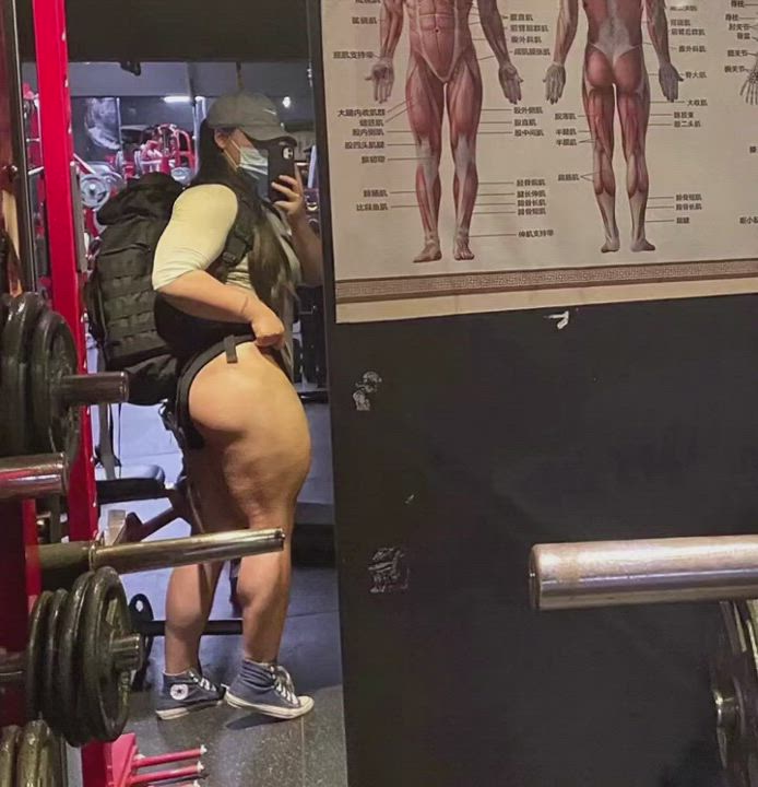 Asian Fitness Gym Legs Thick clip