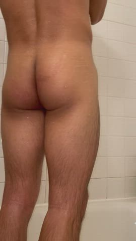 Here my cute ass and some cock for you to think about