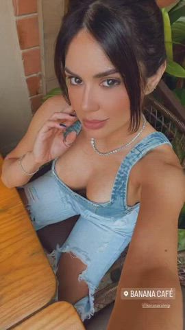 boobs brazilian brown eyes brunette dani facial goddess jeans sensual tease clip