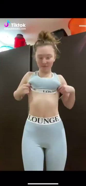 Pussy Small Tits Yoga Pants clip