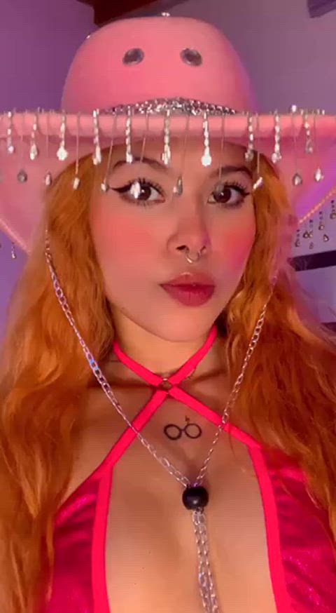 18 years old beautiful cowgirl lingerie pink teen teens clip