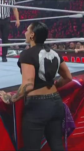 ass big ass goth jeans pawg wrestling clip