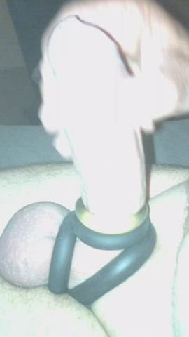 big dick cbt cock ring masturbating shaved uncut clip