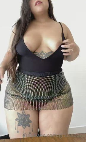 big ass booty latina striptease thick tits clip