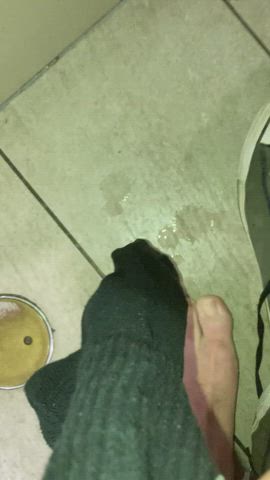 pissing public socks clip