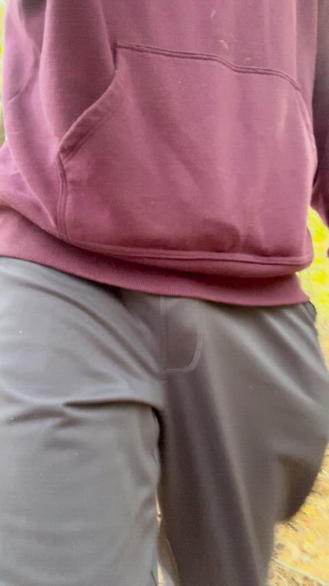 Cock Outline in Sweatpants