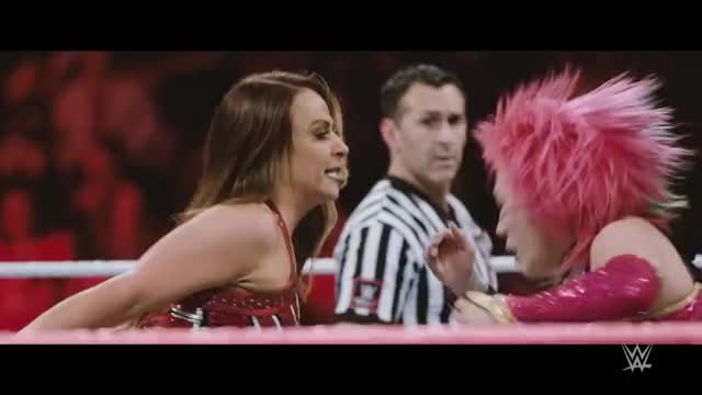 Get up close during Asuka's first Raw match