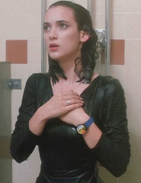 brunette wet winona ryder clip