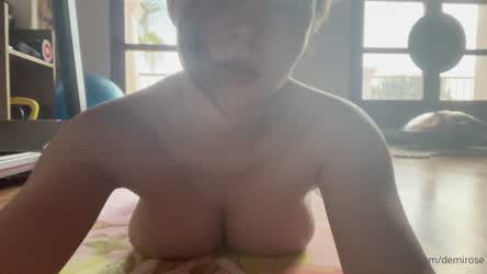 Big Ass Big Tits Bubble Butt Naked Teasing Yoga clip
