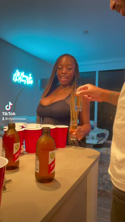 Aaliyah Hadid Ebony Ebony Couple Party clip