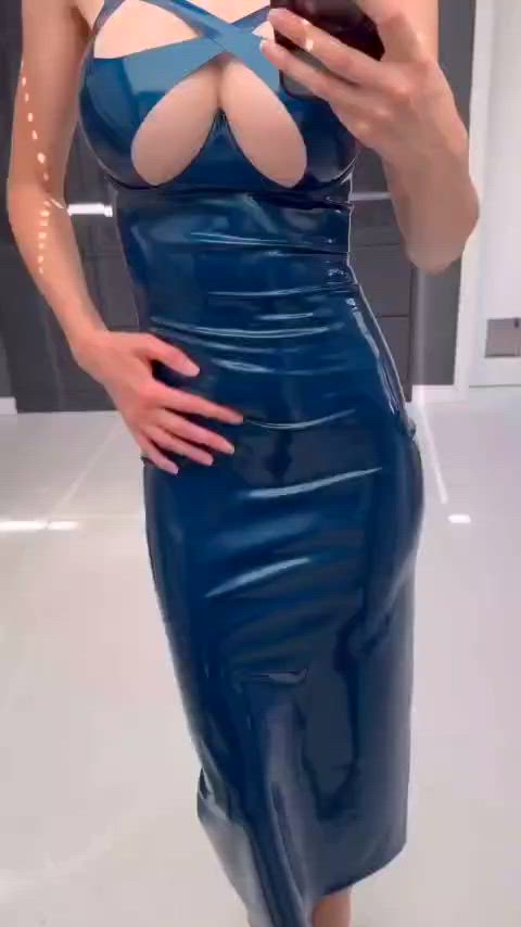 dress latex tits clip